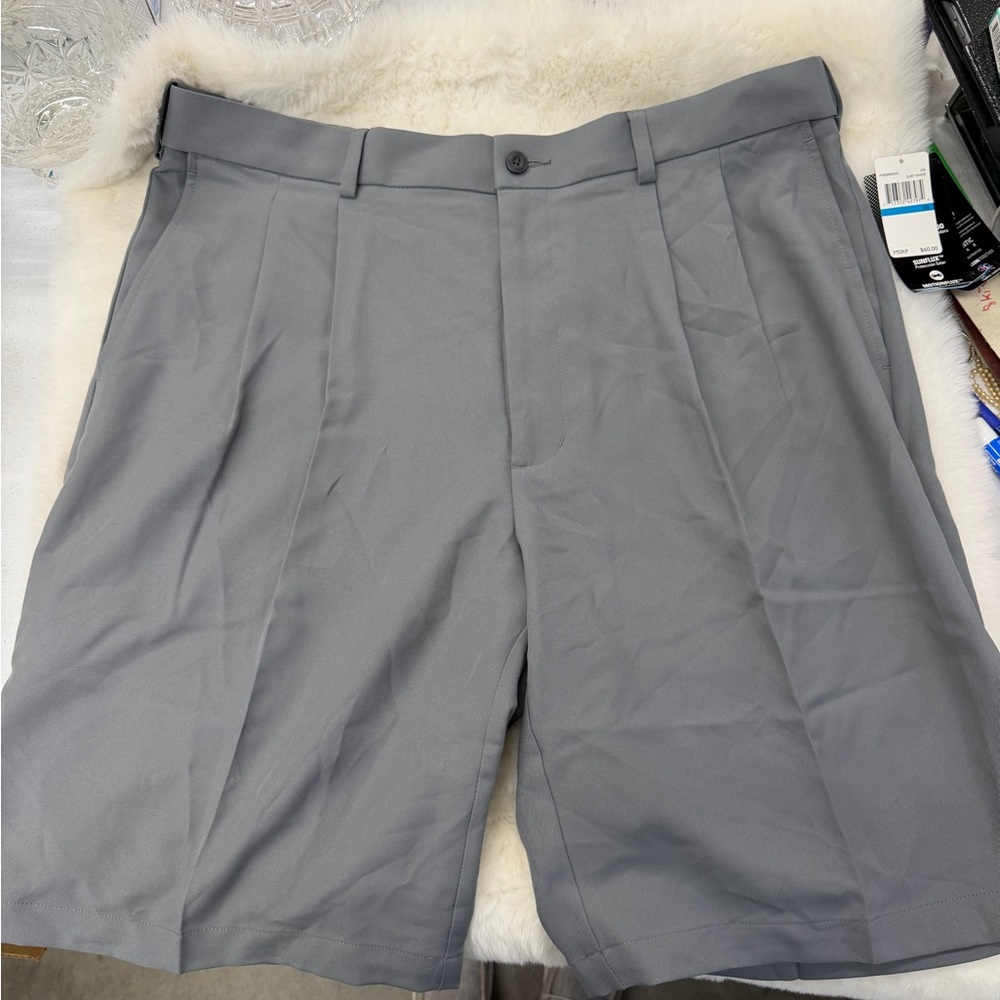 PGA Tour Men's Classic Gray Athletic Shorts